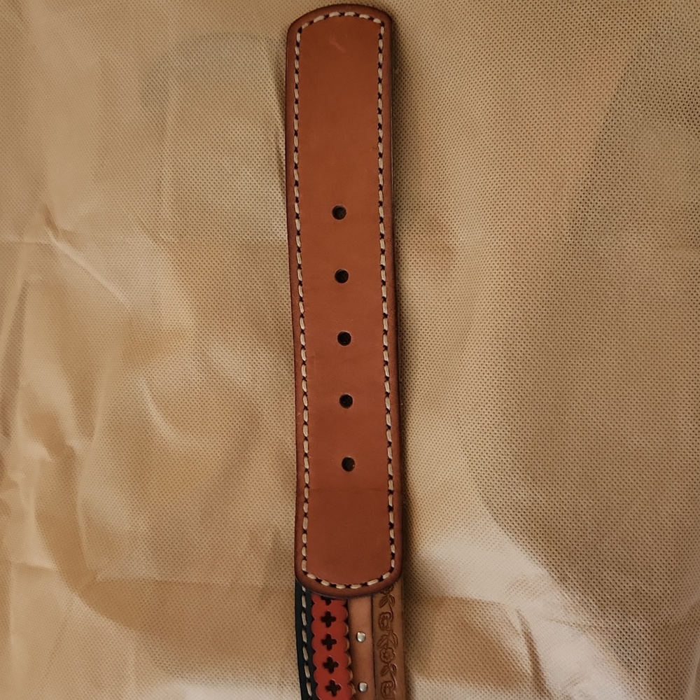 Fossil Multi-Strand/Color Leather Belt - image 4